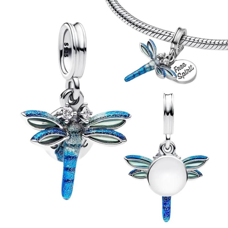 Sparkling Copper Stars Moon Sun Flower Earrings Dangle Charm Beads Fit Original Bracelets Diy Cultural Jewelry Gift