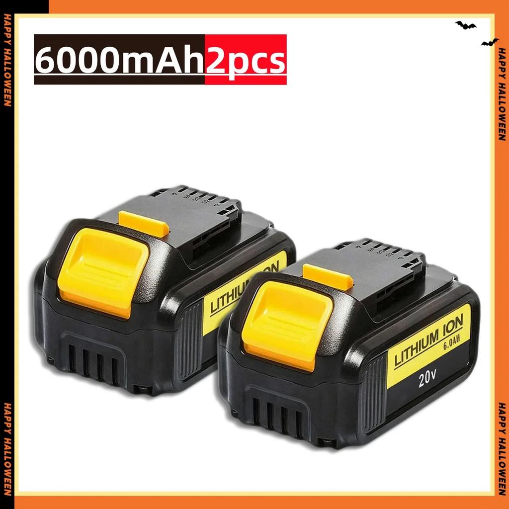 Для DeWalt DCB200 18 В/20 В 6000 мАч литиевая сменная батарея для Dewalt DCB184 DCB200 DCB182 DCB180 Аккумулятор для отвертки