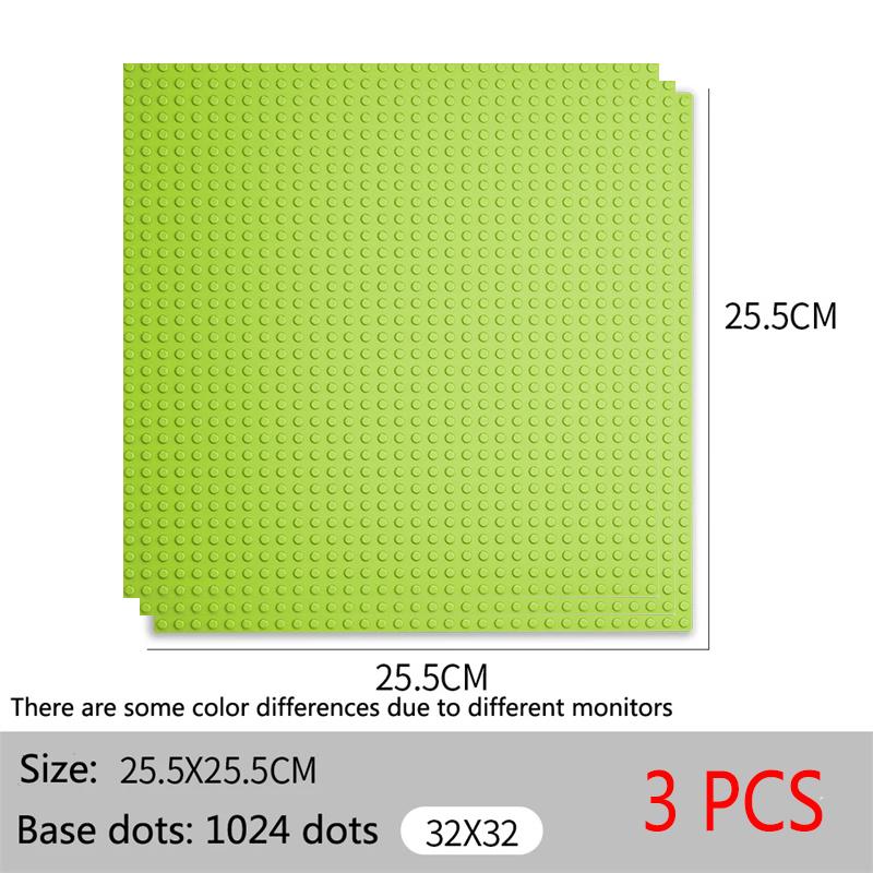 3 шт. Классические Базовые Пластины Строительные Блоки 32x32 32x16 Точек Строительные Основы Пластины Кирпичи Сборка Городская Дорога MOC Друзья Городские Игрушки