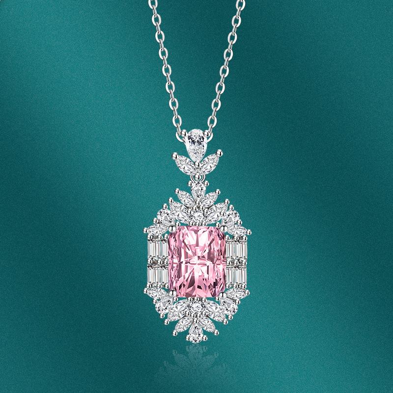 Sace Gems Классический роскошный циркон для женщин кулон ожерелье ювелирные изделия свадебное обещание вечерние подарок