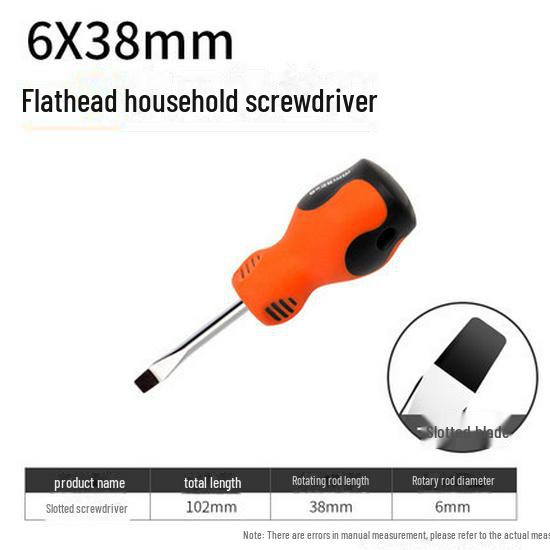 Green Forest Industrial-Grade Screwdriver: High Hardness, Strong Magnetic Tip, Cross Flat Design