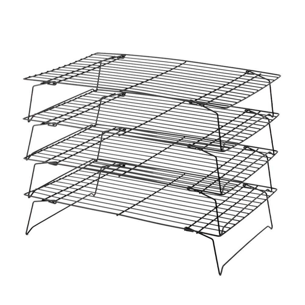 Black Silver Cooling Rack Wire Grid Grid Holder High Quality Baking Cooling Tray  Baking