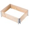 KADAX Wooden Pallet Extension 60x80cm Pallet Container Bed Pack of 3