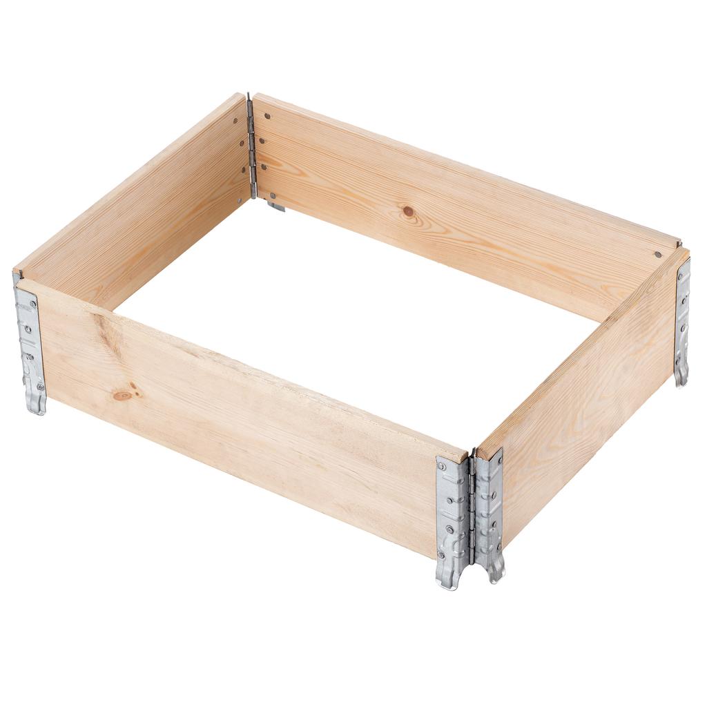 KADAX Wooden Pallet Extension 60x80cm Pallet Container Bed Pack of 3