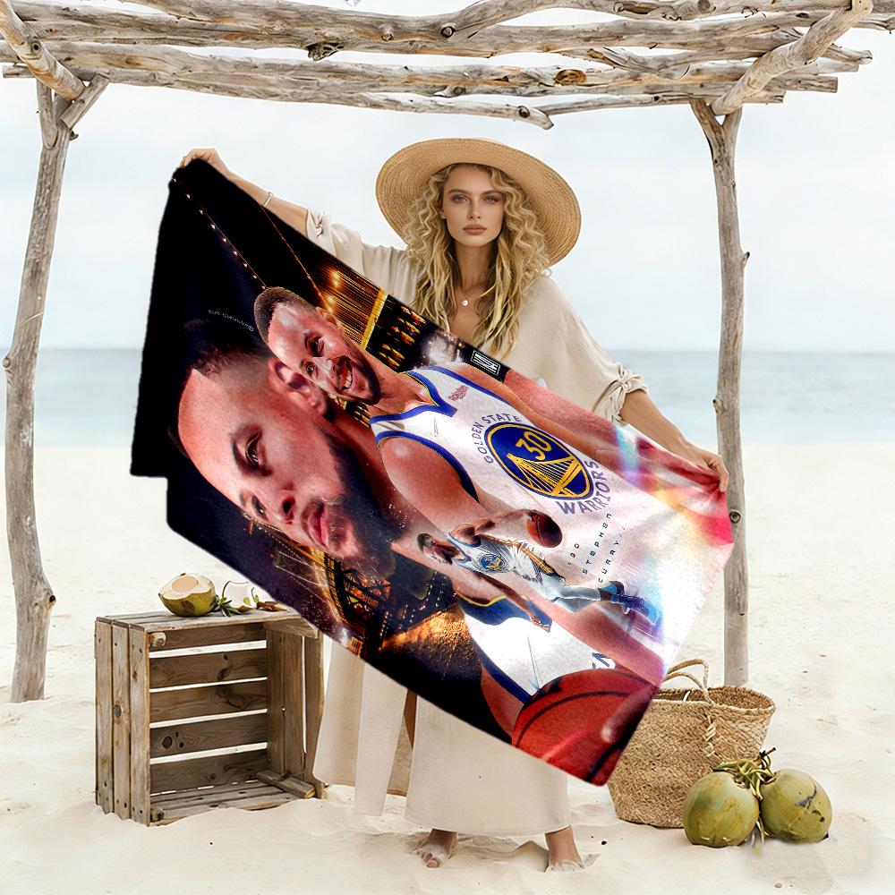 Golden State Warriors Legacy Beach Towel Soft Durable Quick-Dry Comfortable Lightweight