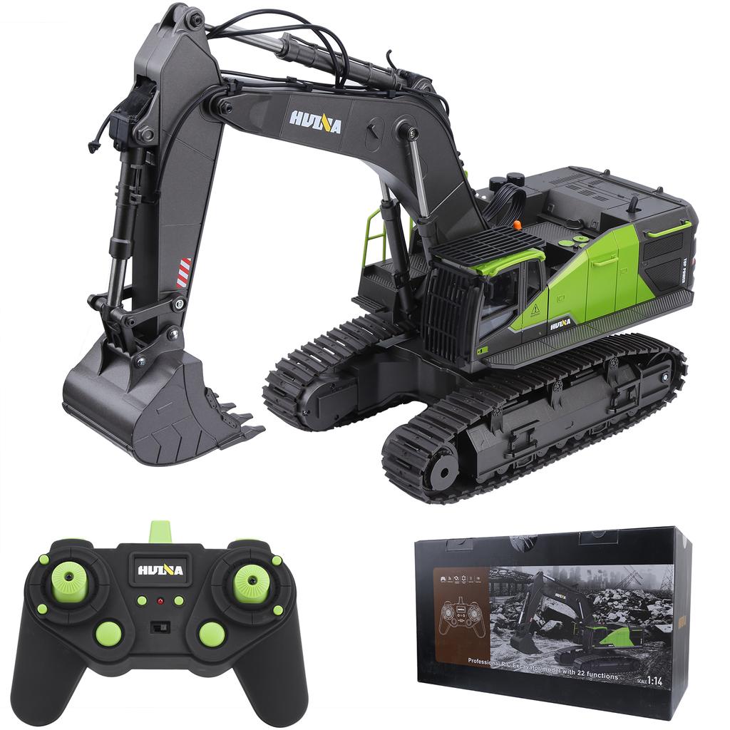 1:14 RC Engineering Van 22‑Channel Remote Control Simulated Excavator Metal Toy Model Car