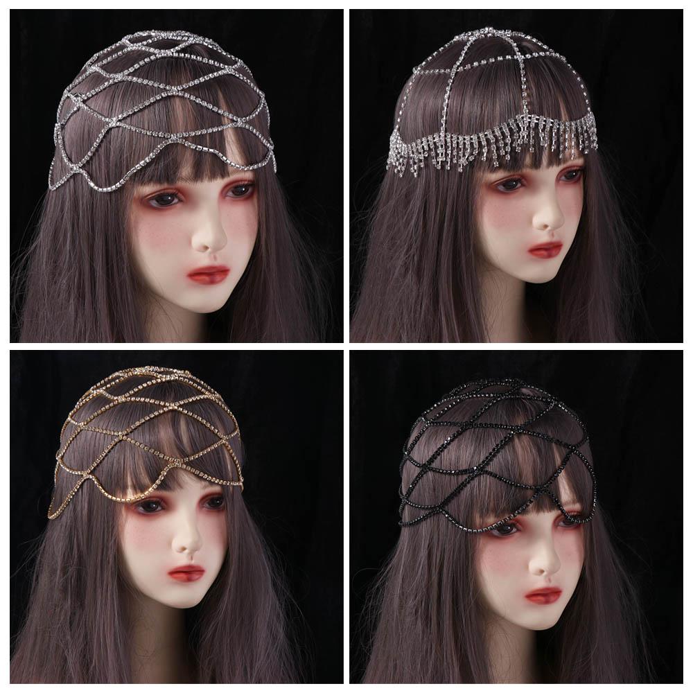 Performance Show Crystal Rhinestone Hairband Luxury Boho Headband Women Jewelry