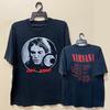 Футболка группы Nirvana Черная Nirvana Курт Кобей Футболка с логотипом группы S-5XL DO591 Унисекс Футболка