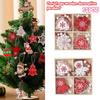 12PcsNew Boxed Wooden Painted Cartoon Pendant Christmas Decoration Ornaments Christmas Tree Decoration Small Pendant