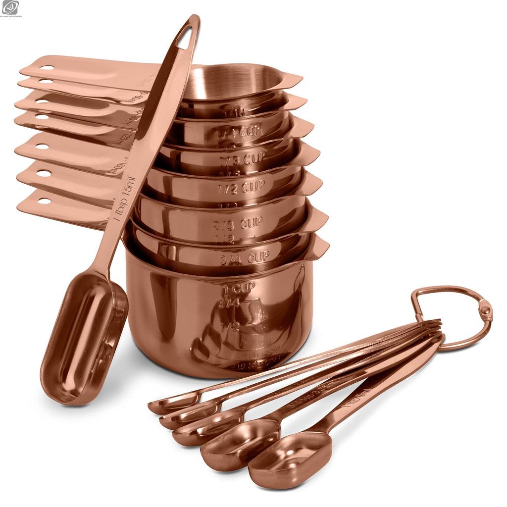 13 Pc Stainless Steel Measuring Spoons Teaspoon Measure Spoon with Scale Handle Seasoning Sugar Scoop Kitchen Gadget Sets