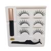 3 пары магнитных 3D накладных ресниц, жидкая подводка для глаз, пинцет, набор для наращивания ресниц