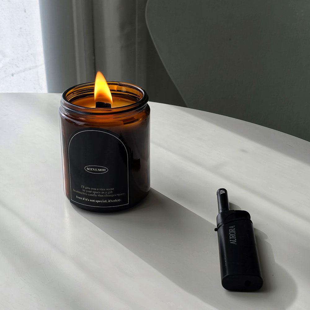 Корейское производство Jiri Mountain Natural Honey BeesWax Candle 90 г Подарочная свеча с деревянным фитилем