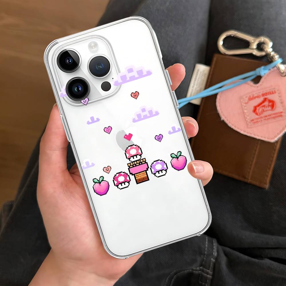 Phone Case Super M-Marios For iPhone 17 16e 16 15 14 13 12 11 Mini Air Pro Max X XR XSMax 7 8 Plus Transparent Soft Back Cover