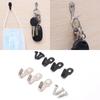 10Pcs with Screw Mini Single Hook Stainless Steel Wall Punching Hook New Items Key Rack