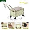 Zhanrenzhie Heavy-Duty Folding Camping Cart with Storage Box