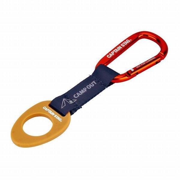 Captain Stag Um 1930 [Держатель для ПЭТ-бутылки Держатель для напитков с карабином Темно-серый X Коричневый Кемпинг Um 1930]