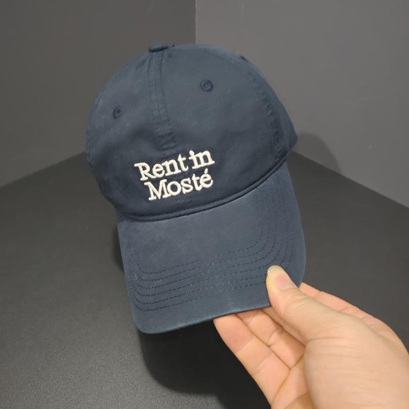 Big head circumference letter embroidery baseball cap spring new simple versatile cap men and women show small faces
