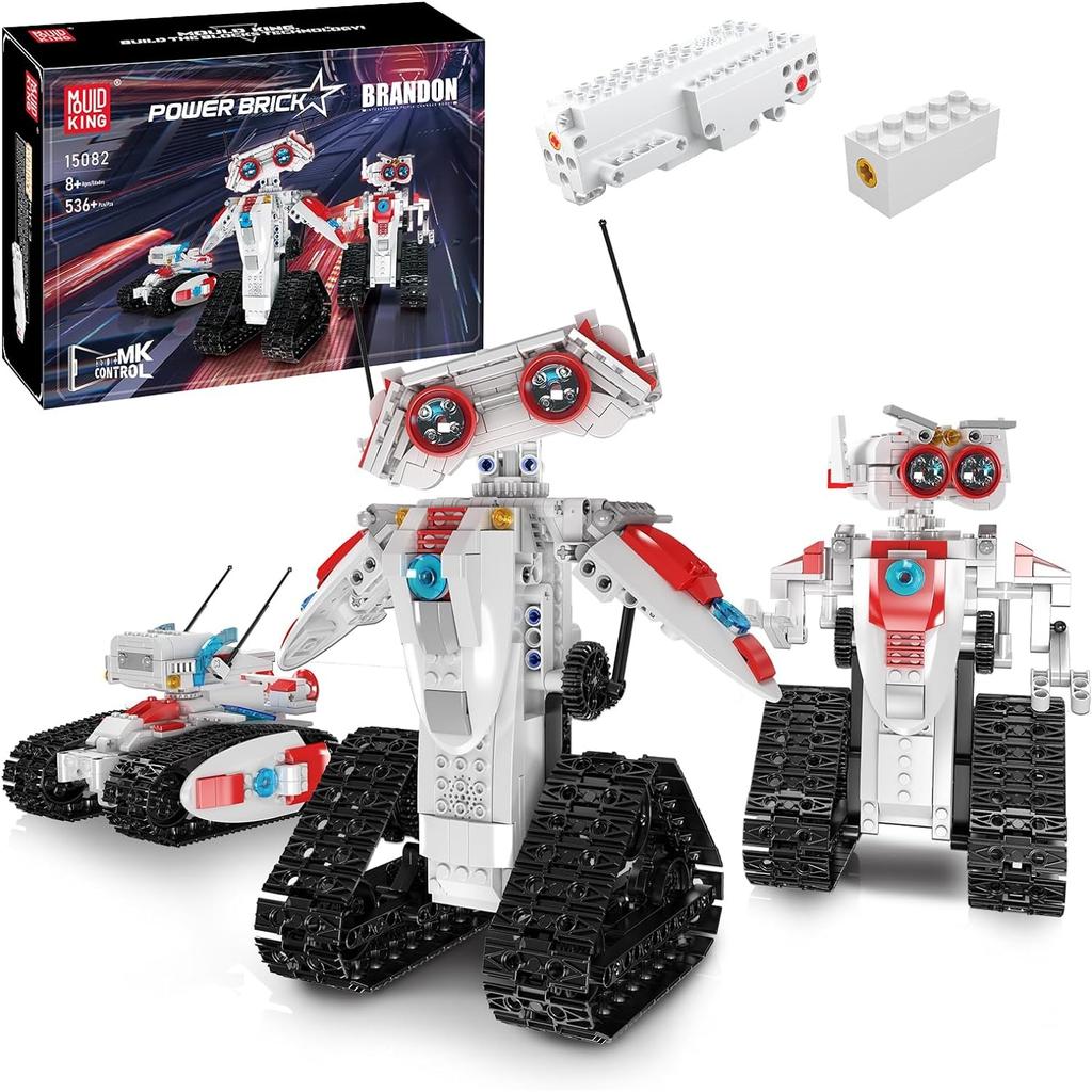 MOULD KING 15082 Robot Made Toy STEM Project, Suitable for Children Aged 6-10, 8-12 Years and Above In A Three In One Remote-controlled Car
