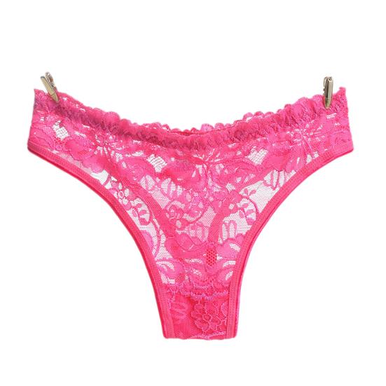 Сексуальные прозрачные кружевные стринги с цветочным принтом, женское нижнее белье, трусики, однотонные стринги