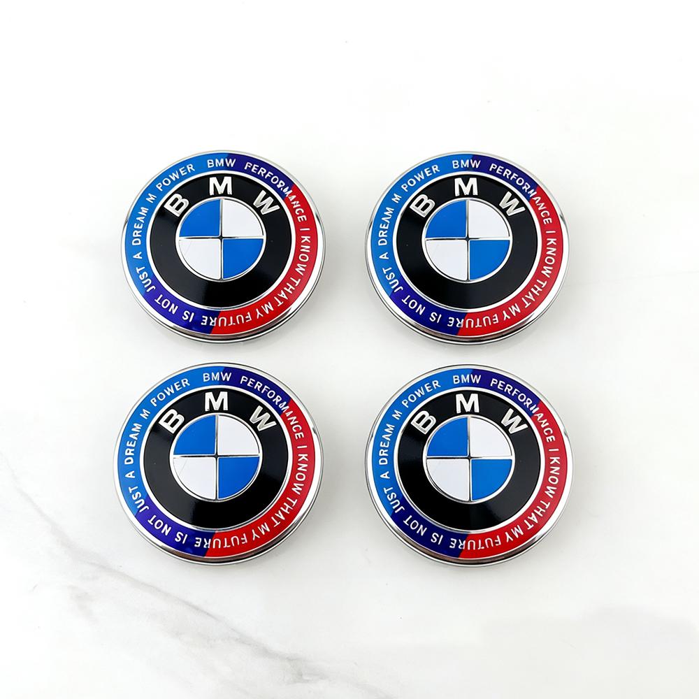 For BMW M 4pcs 56mm 68mm Car Logo Wheel Center Hub Caps For BMW X1 X3 X5 X6 Z4 E60 E38 E53 E70 E85 F30 F20 F48 F90 G30 G38 F52 Accessories JG8