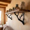 2Pcs Cast Iron Metal Shelf Brackets Tree Shaped Decorative Shelf Bracket  Home Decor