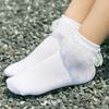 Retro Comfortable Cotton Ruffle Women Lace Frilly Short Socks Princess Socks Ankle Socks