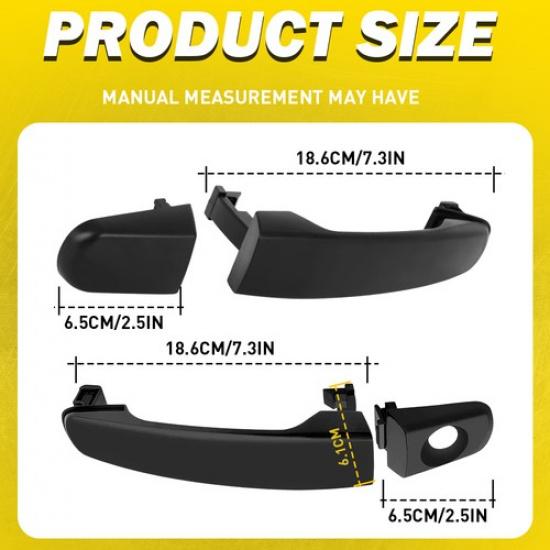 Outside Door Fit Handle Malibu Saturn Chevy Equinox Suzuki Pontiac Front Rear 4X