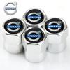 For Volvo 4Pcs/Set Car Wheel Tire Valve Caps Metal Stem Cover For Volvo Volvo XC90 S60 V40 XC60 S80 S40 V70 V50 S90 T6 V60 V90 X