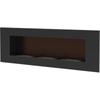 Wall Mounted Bioethanol Fireplace DELTA 3 Black TÜV