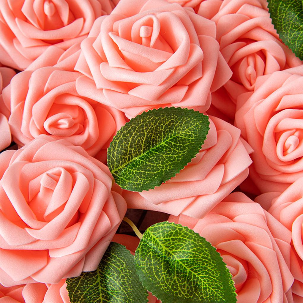 Искусственные цветы, имитация пенопластовых роз, свадебные букеты, центральные украшения для стола, вечеринка в честь рождения ребенка, гирлянда, украшение