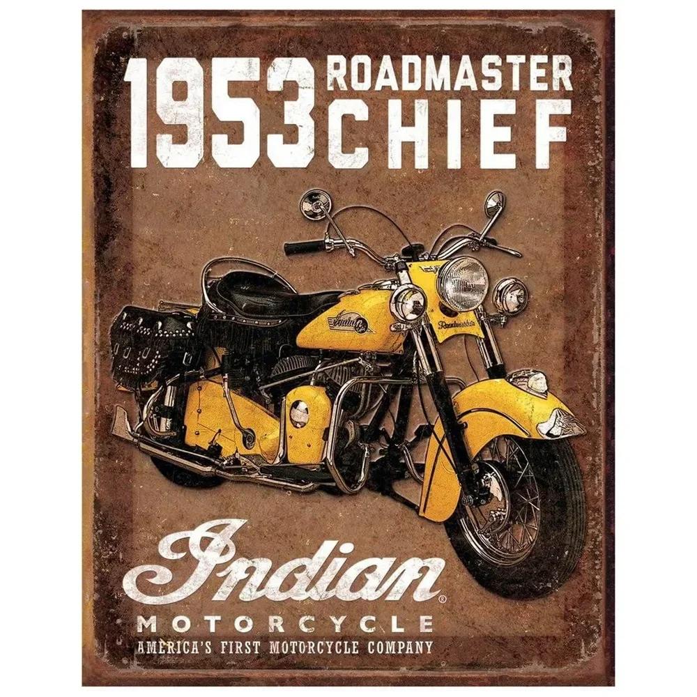 Металлические жестяные таблички Indian Motorcycles Scout Est 1901 Декорация Железная Краска Металл Декоративное Настенное Искусство Винтажные Таблички Гараж Клуб Бар