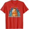 Funny Feline Enjoying Cold Brew Coffee for Morning Rush T-Shirt