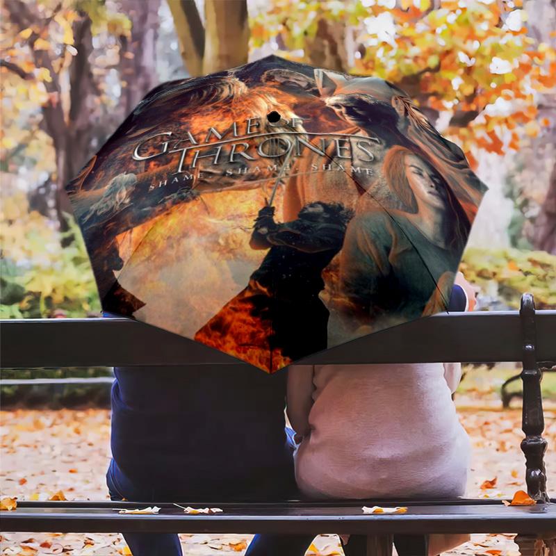 Power Intrigue Westeros Folding umbrella Umbrella Suitable for all seasons light Three folds Sun umbrella