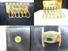 Authentic Salvatore Ferragamo Vara Black Leather Gold H/W 6Pics Key Case #9754  Open box