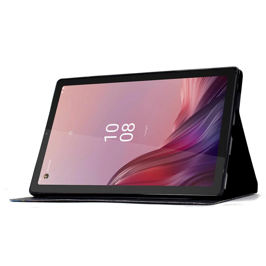 Чехол для Lenovo Tab M9 TB-310FU с узором, противоударный, кожаный, с функцией автоматического пробуждения/засыпания