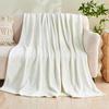 Gogreen Cozy Flannel Throw Blanket Ultra Soft Lightweight Microfiber for Home Decor Twin   x  Blue Yellow Plaid