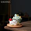 Керамический Держатель для благовоний в виде кота: Милый ornament-питомец «Танец льва» для декора дома.