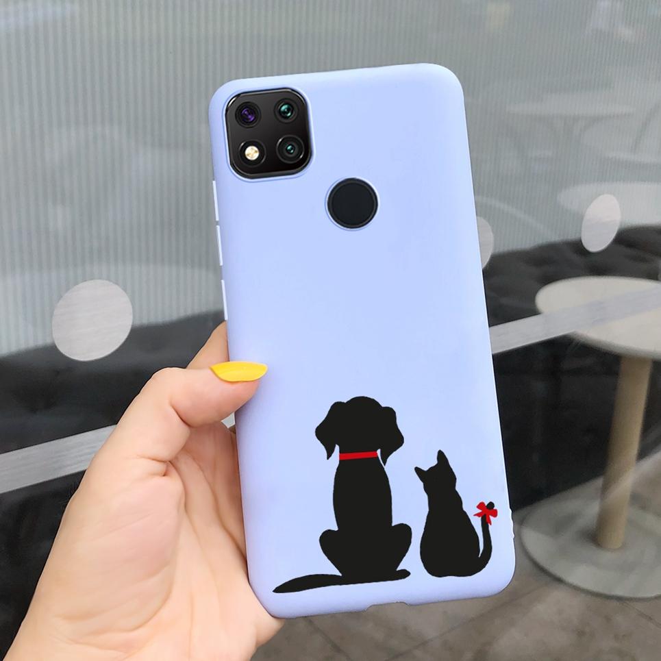 Чехол для телефона с рисунком Сердце Любви для пары Для Xiaomi Redmi 9C Чехол Мягкий на ощупь Силиконовая Крышка Для Xiaomi Redmi 9C NFC 9 C Задняя крышка Capas