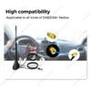 DAB Auto Radio Aerial Amplified Roof Mount Rod Antenna AM/FM Din SMA Male Connector 5m Cable for JVC Kenwood Pioneer Receiver