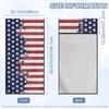 Multipurpose Outdoor Sports Car Towel Seat Cover, American Flag Cushion Cover Print
