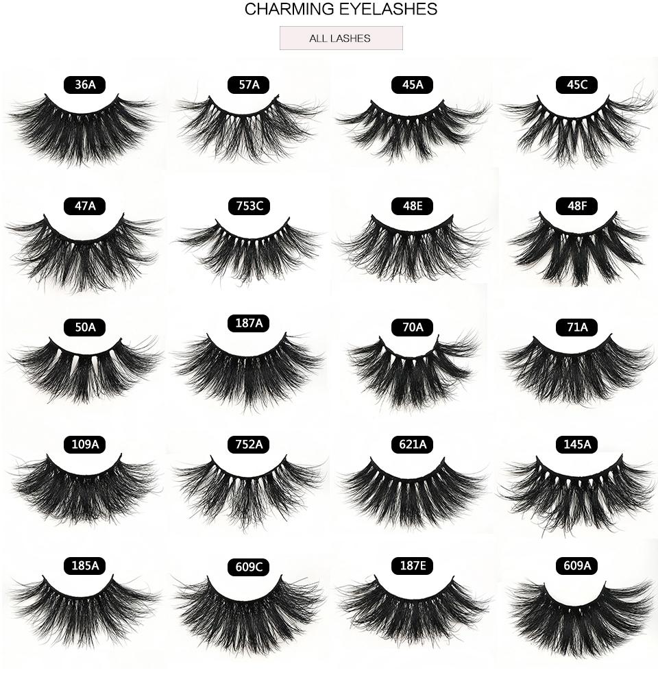 RED SIREN 25mm Mink Eyelashes Dramatic Long Natural Lashes Handmade 25 mm 3d Mink Lashes Make Up Vendors Fake Eyelashes