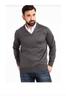 Men's Plus Size Plus Size Sweater Men's Thin Wool Knitwear Knitted Regular Dad V-Neck Sweater
