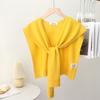 Korean Summer Air Conditioning Fake Collar Neck Guard Scarf Female Knit Thin Autumn Knotted Cape Sunscreen Shawl For Women