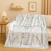 2026 New Basketball Court Art Flannel Blanket,Ultra Soft Warm Plush Throw for Home Bedroom Bed Sofa Cover Travel Camping  Gift
