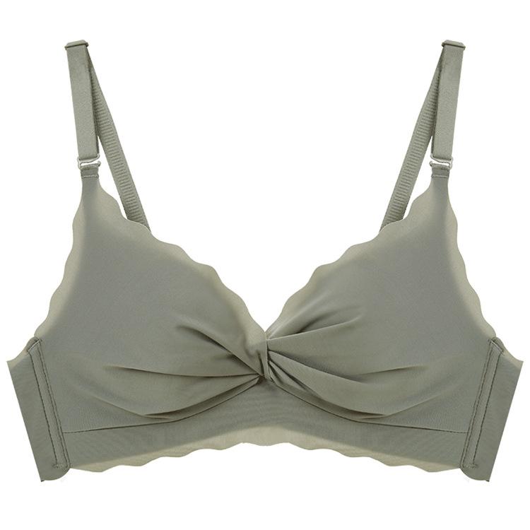 Female Sakura Day Confession Sexy Gathering No Steel Rim Small Breasts Adjustment Bra Cover Set
