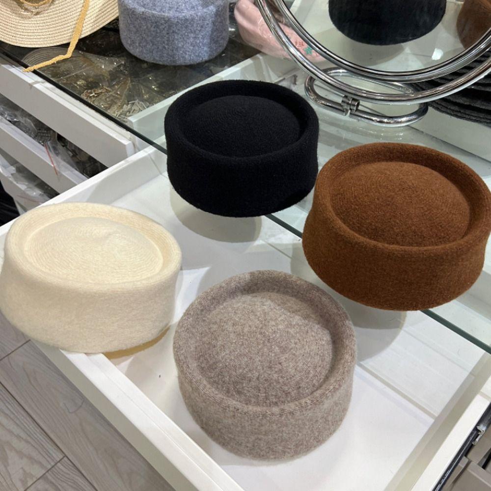 Fedoras Beret Hat French Style Airline Stewardess Caps Fashion Fedora Hat Autumn/Winter