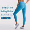 ПЛЮС Лайкра Женские брюки для йоги с высокой талией и эффектом лифтинга бедер с карманами - Матовые фитнес-тайтсы с ощущением обнаженности