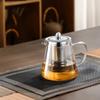 Large Capacity High Borosilicate Heat Resistant Glass Teapot with Stainless Steel Tea Strainer Infusers Jug Home Glass Teaware