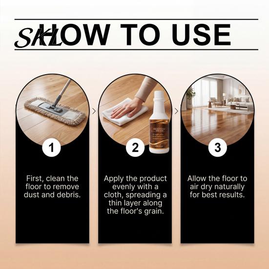 Wood Surface Protection Polish Floor Restorer, Restores Natural Texture And Gloss Agent, 120ml Anti-scratch Coating Capacity, Protects Against