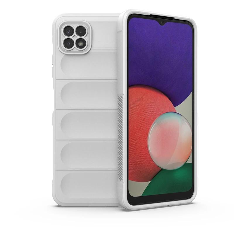 Для Samsung Galaxy A22 5G задняя крышка телефона чехол жидкий силикон противоударный защитный чехол Funda Coque